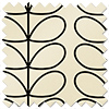 Orla Kiely Linear Stem, Black - Twist&Fit Roman Blind
